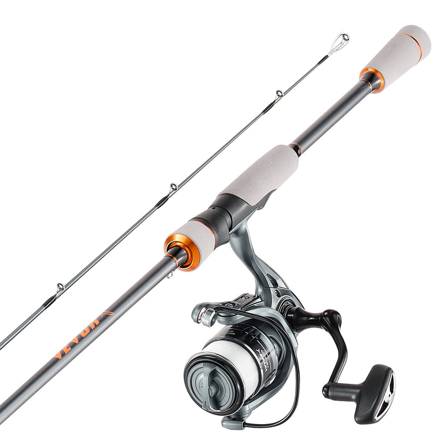IM6 Carbon Fiber Spinning Rod and Reel Combo, 6.5 Ft