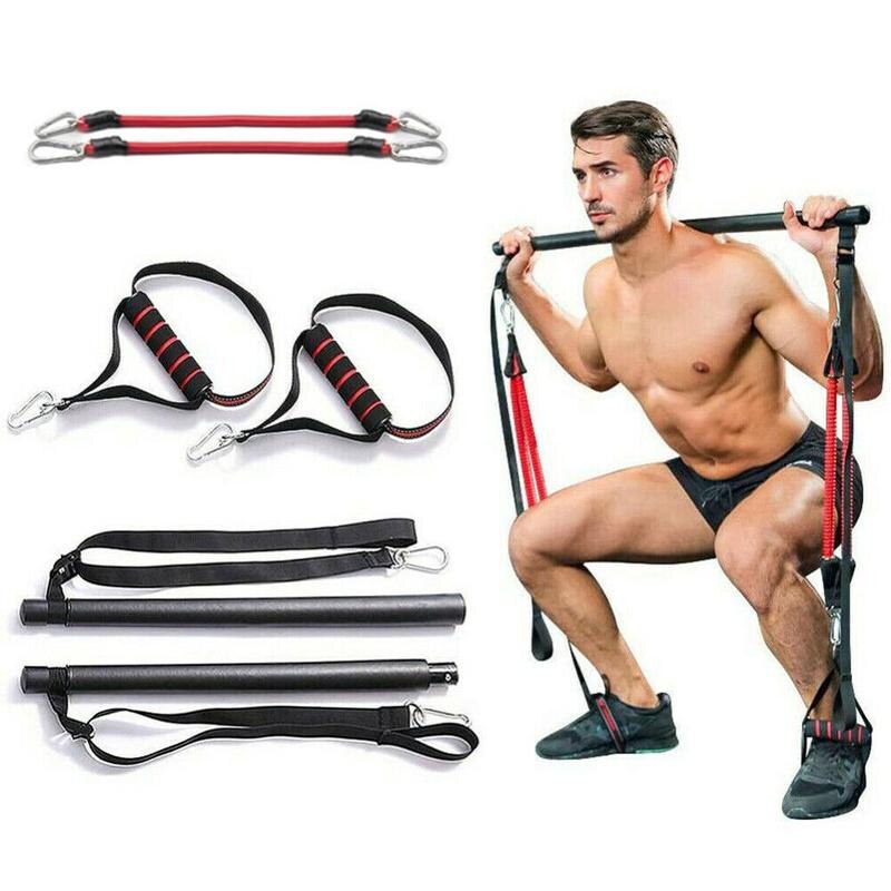 Pilates Bar Kit with Resistance Bands – Full-Body Home Workout