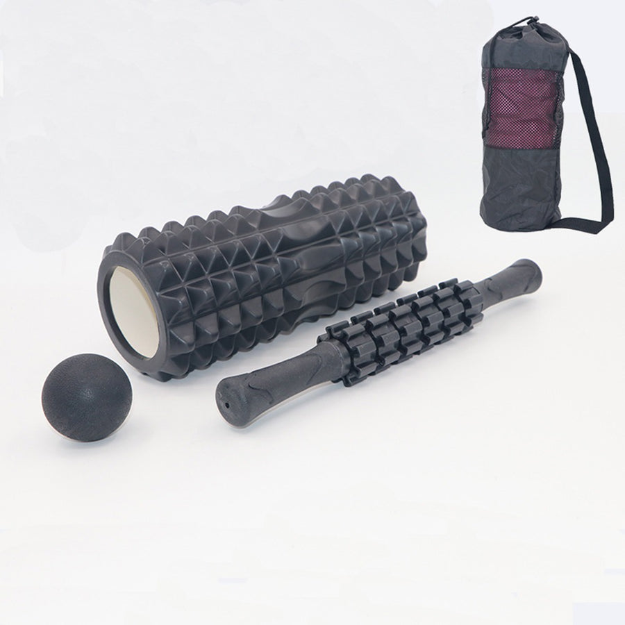 6-Piece Muscle Recovery Set – Foam Roller, Massage Stick & Self-Myofascial Release Kit
