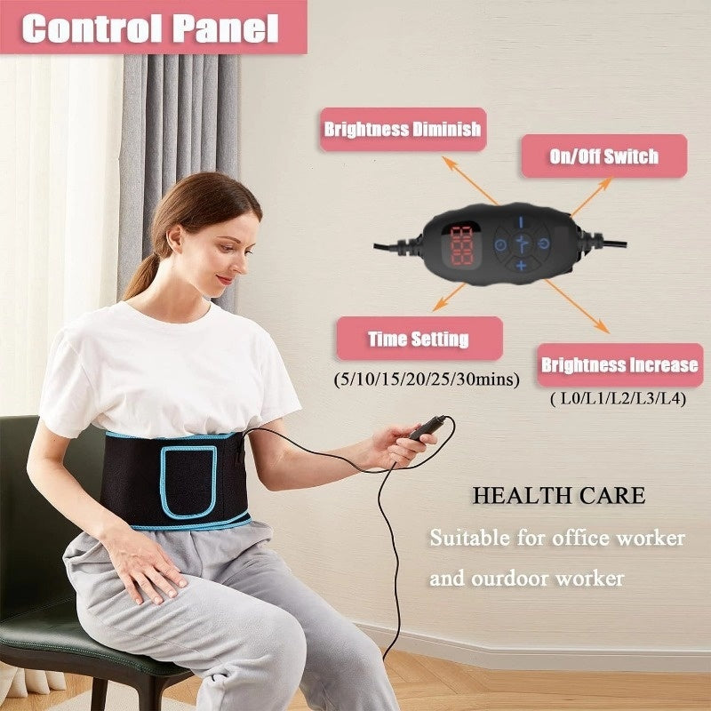 Red Light Therapy Belt – 660nm & 850nm Infrared Wrap for Pain Relief