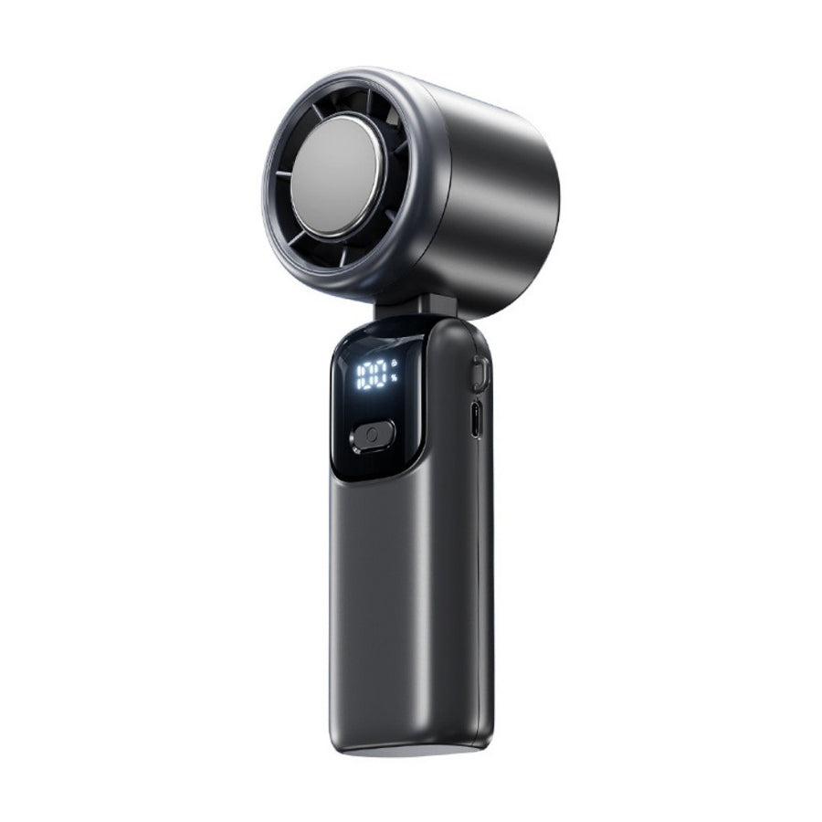 Portable Handheld Turbo Fan with Ice Cooling – USB-C Rechargeable