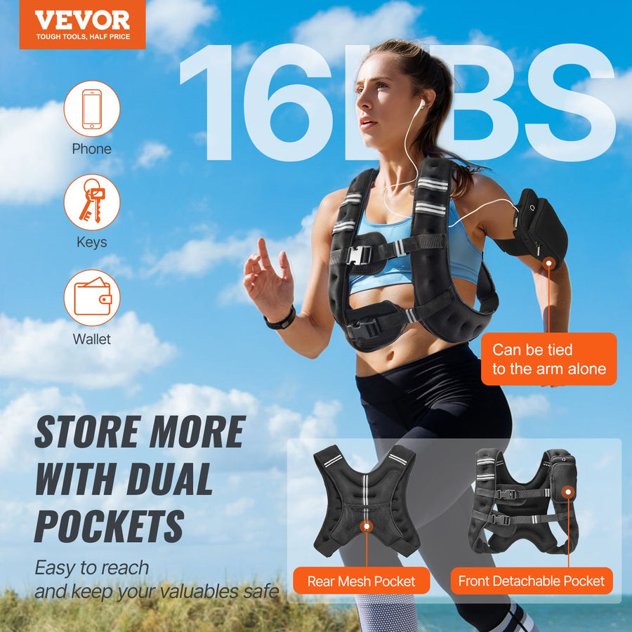 Weighted Training Vest – 16 lb