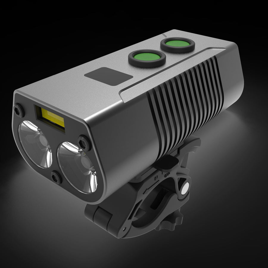 Waterproof Bike Light with Power Bank, 750 Lumens
