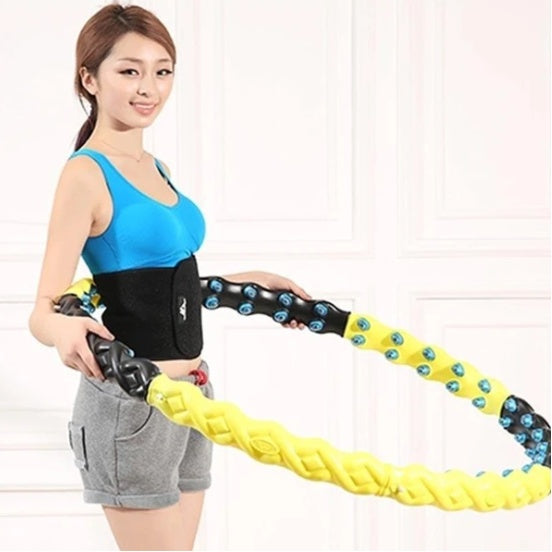 Weighted Magnetic Therapy Hoop – Detachable Smart Fitness Hula Hoop