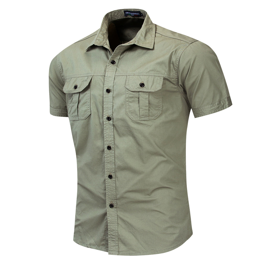 Short-sleeved Cotton Shirt