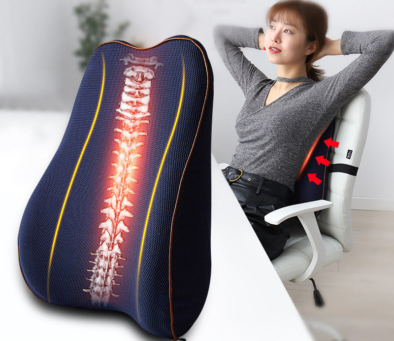 Memory Foam Lumbar Support Cushion for Office & Home Chairs