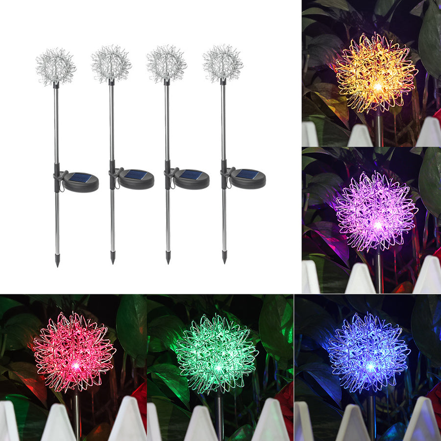 Solar Dandelion Garden Stake Light with LED Glow