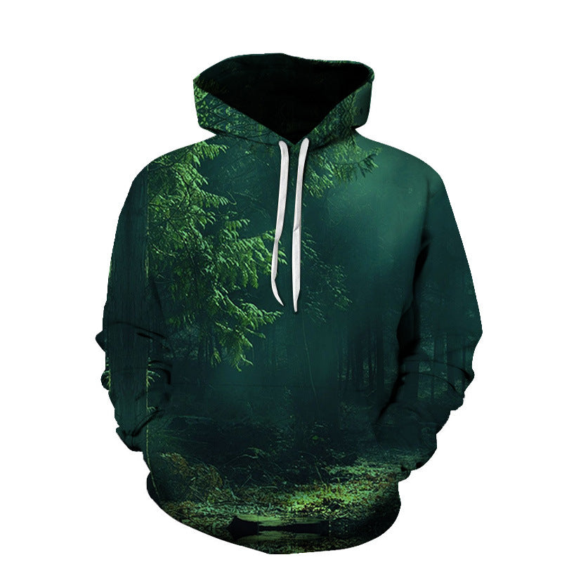 Unisex Maple Leaf Print Hoodie – Casual Couples Sport Sweatshirt