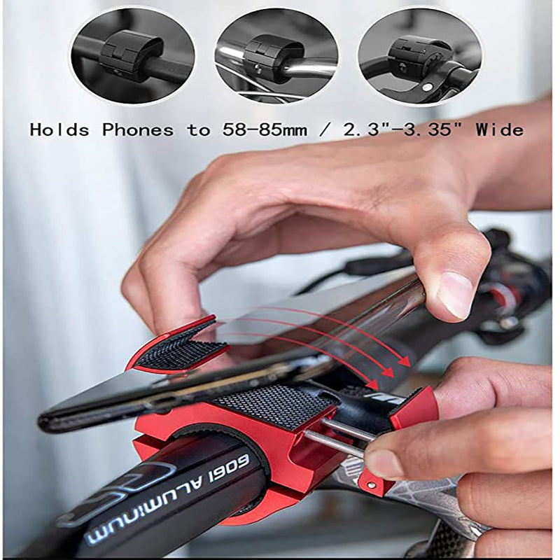 Aluminum Bike Phone Mount with Folding Design