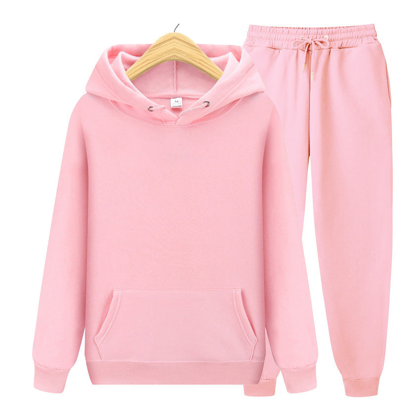 Unisex Solid Color Pullover Hoodie – Heavyweight Polyester Sweatshirt