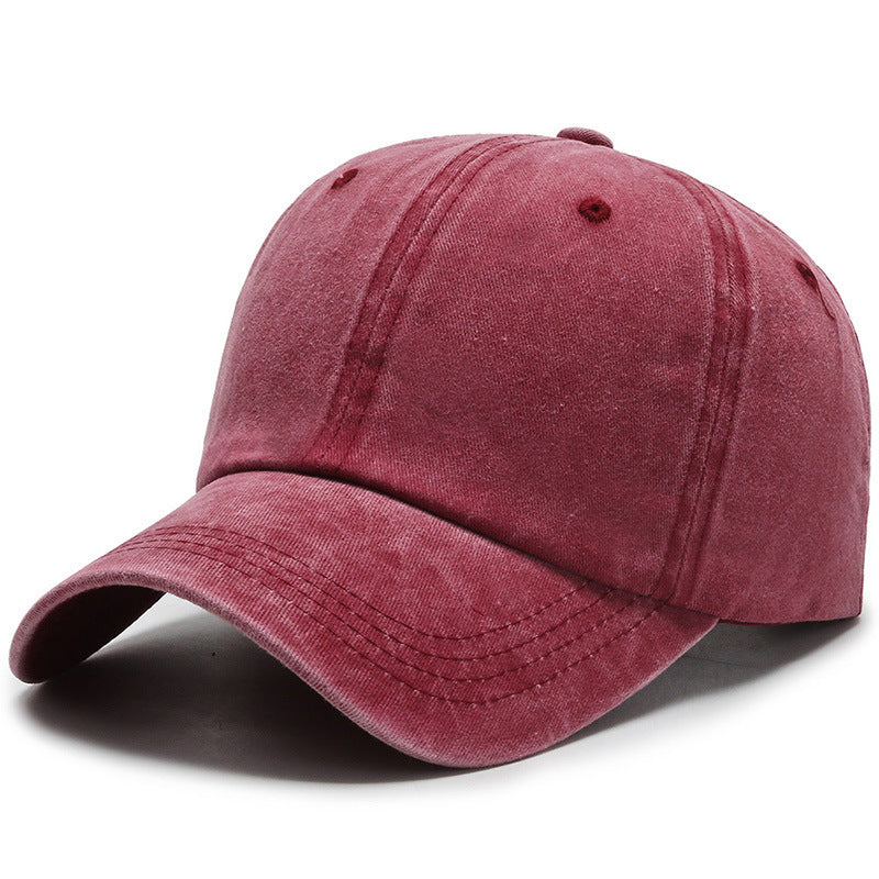 Washed Cotton Baseball Cap – Unisex Adjustable Fit