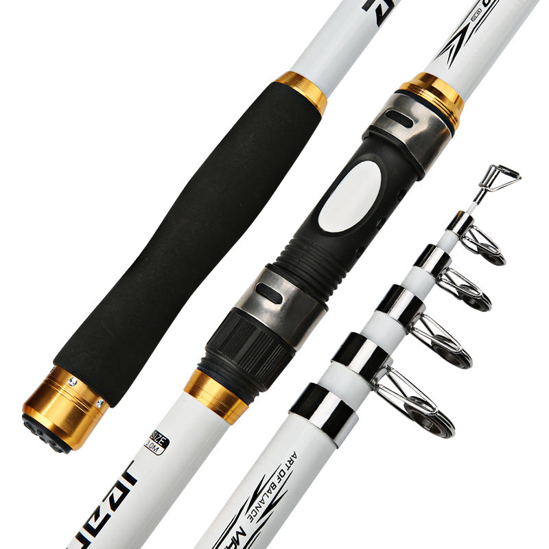 Telescopic Carbon Fiber Sea Rod – Super Hard, 6'11" to 11'10", 3 Colors