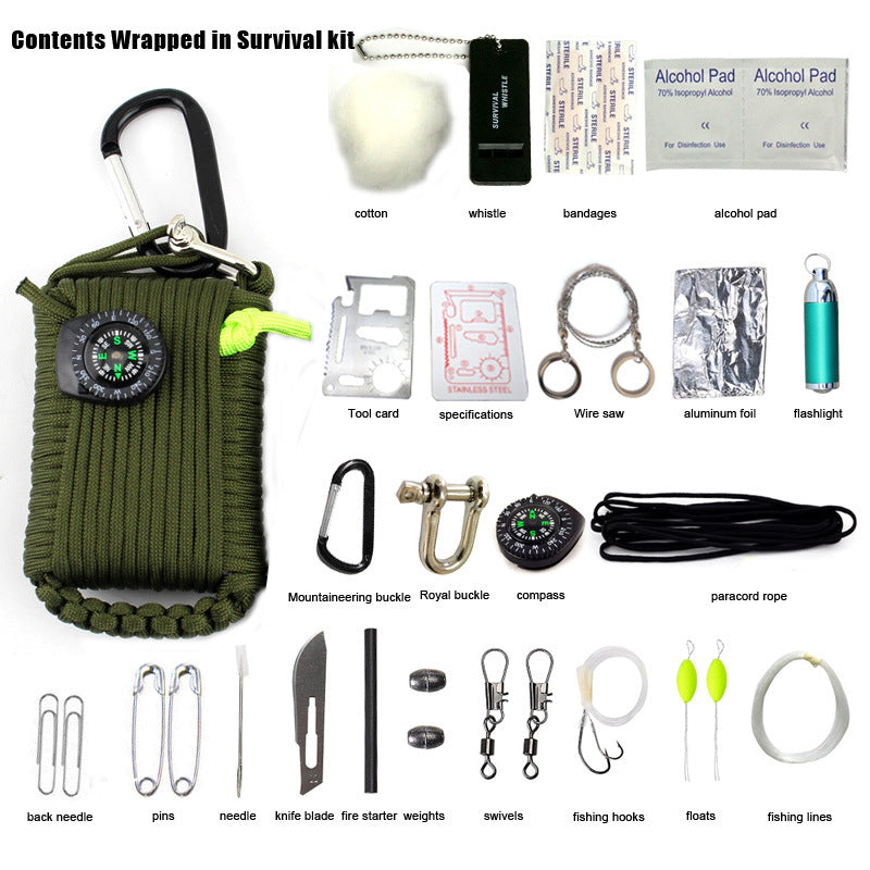 29-Piece Outdoor Emergency First Aid Kit