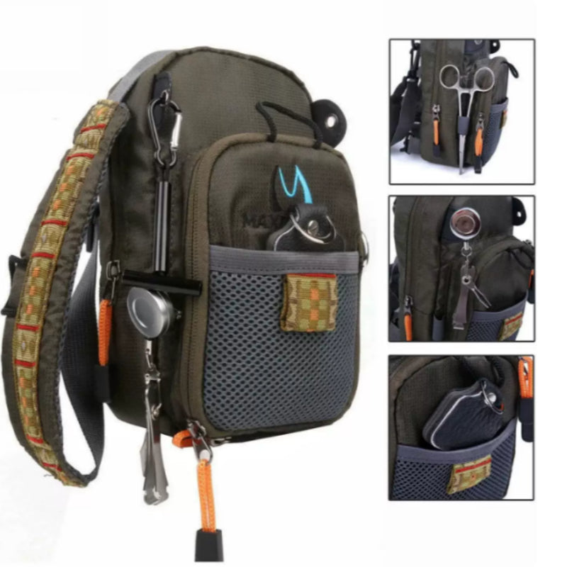 Fly Fishing Chest Bag – Multi-Wear Canvas Vest Pack