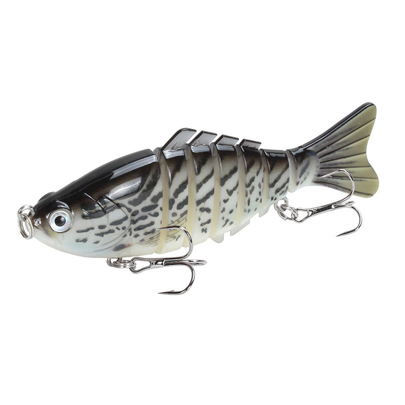 7-Section Jointed Swimbait – 10cm Realistic Fishing Lure, 5 Colors