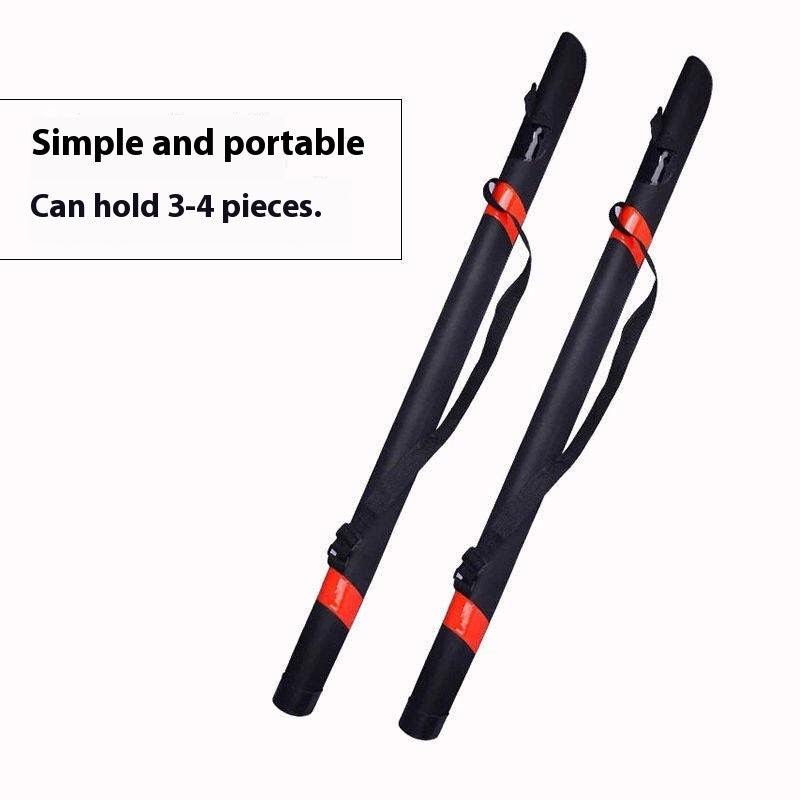 Hard Shell Waterproof Fishing Rod Bag – Portable Canvas Rod Case, 1.2m & 1.25m