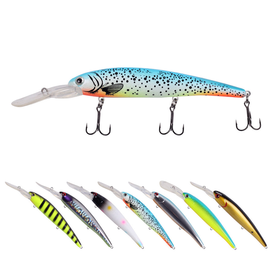 4.7" Deep Diving Minnow Lure | 0.7oz Floating Crankbait for Bass, Pike & Predator Fish