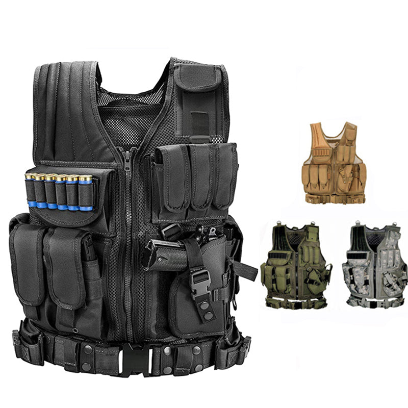 Tactical MOLLE Vest | Military-Style Plate Carrier for Outdoor Training