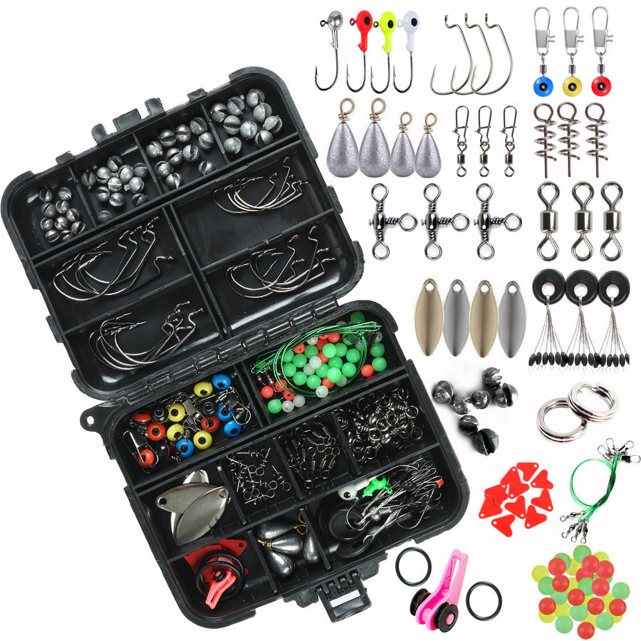 188-Piece Fishing Accessories Kit – Complete Tackle Box Set