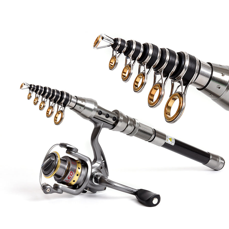 Telescopic Carbon Fiber Spinning Rod – 5'11" to 7'10", 3 Lengths