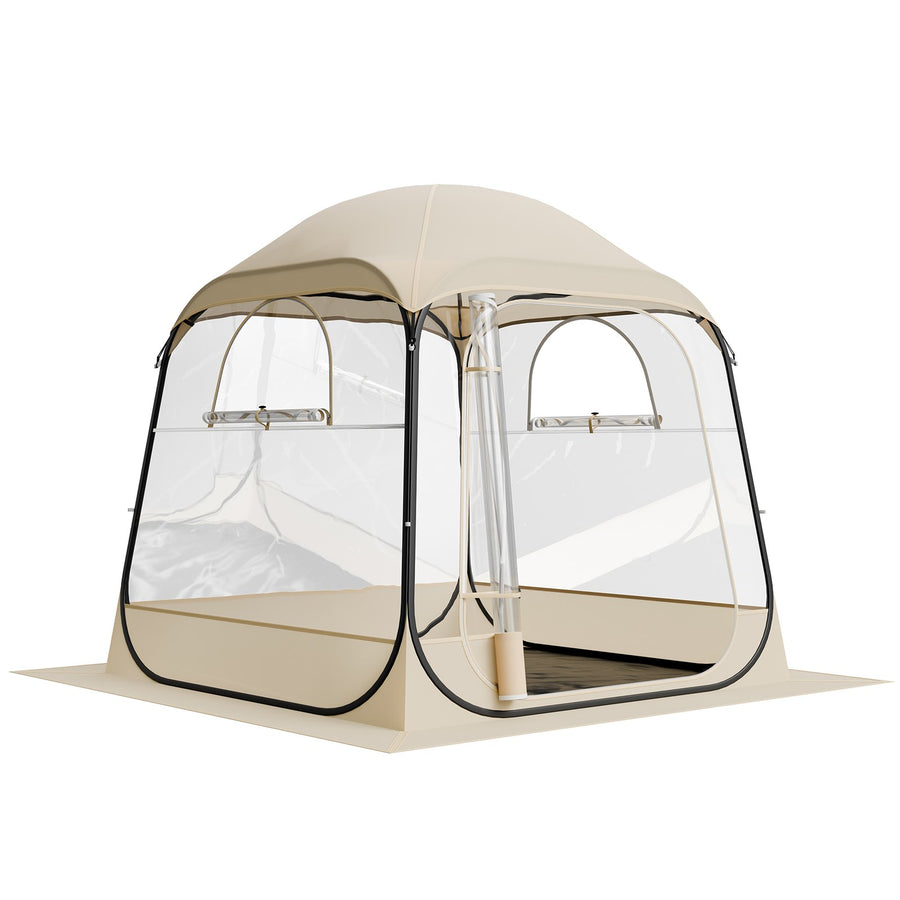 Pop Up Sports Tent, 72x72 In Clear Bubble