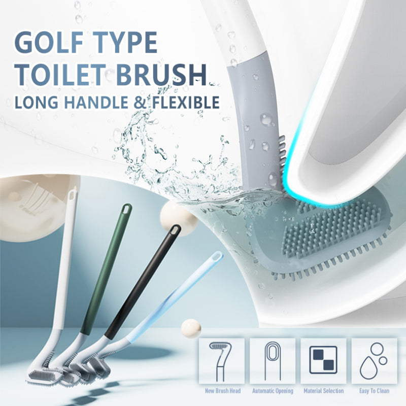 Golf Head Toilet Brush with Wall Mount