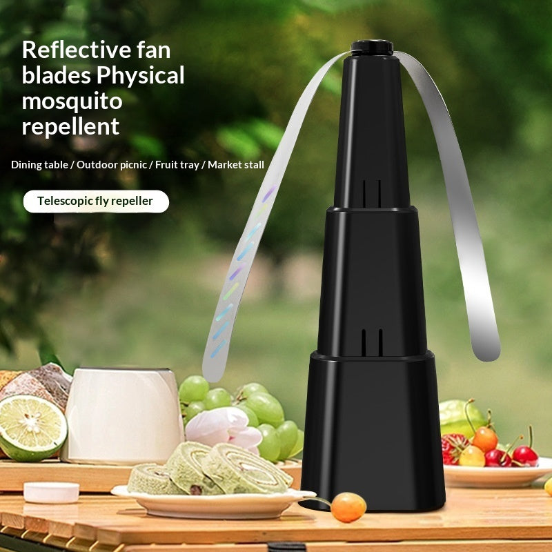 Retractable Fly Swatter with Mosquito Repellent Hook