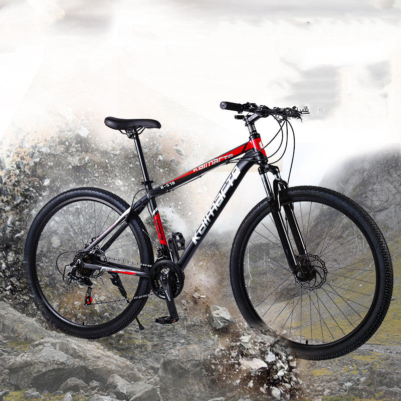 Full-Suspension Mountain Bike with Shock Absorption