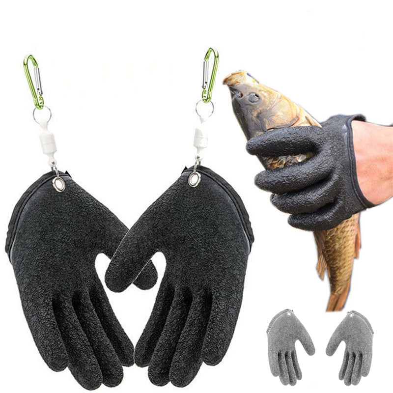 Professional Fishing Latex Grip Gloves