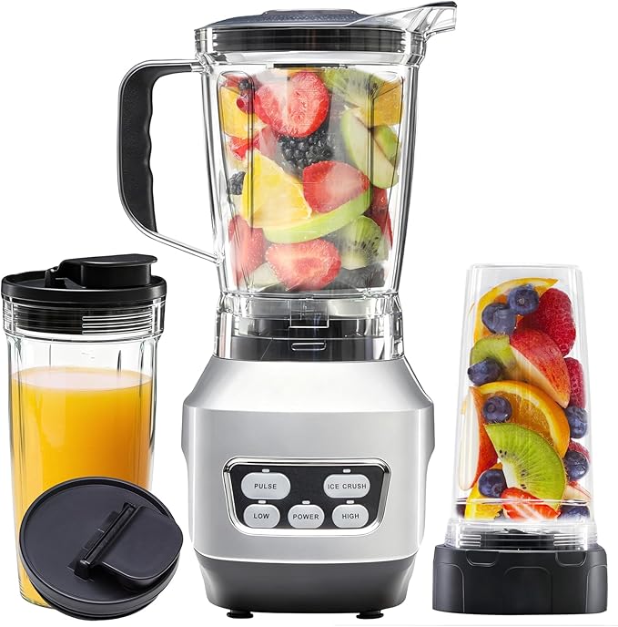 1200W Countertop Blender 1.5L Six-Blade with Travel Cup