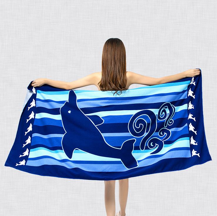 Printed Superfine Fiber Beach Towel 180x100cm
