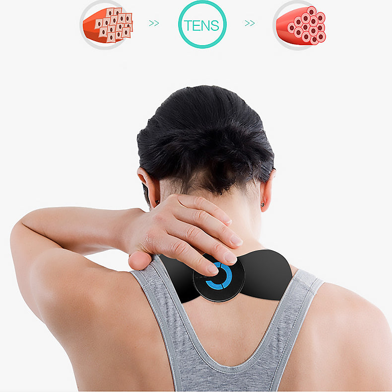 EMS Neck & Shoulder Massager with Cervical Therapy Patches