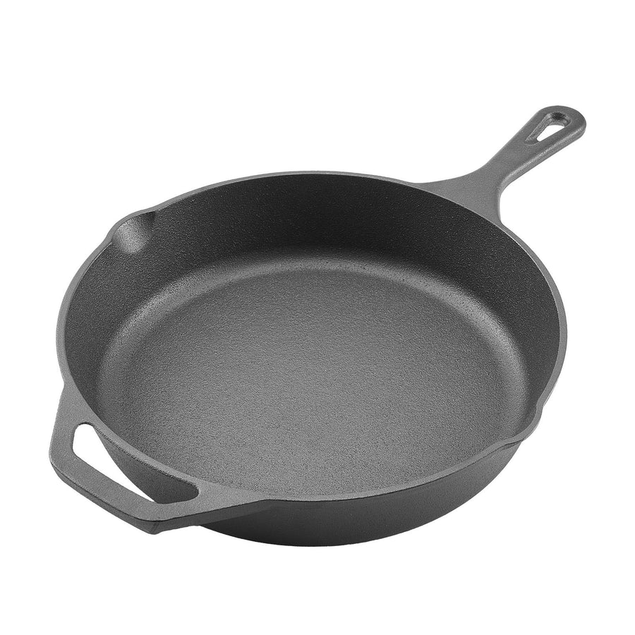 4-Piece Cast Iron Skillet Set – 6, 8, 10 & 12 Inch with Silicone Handles