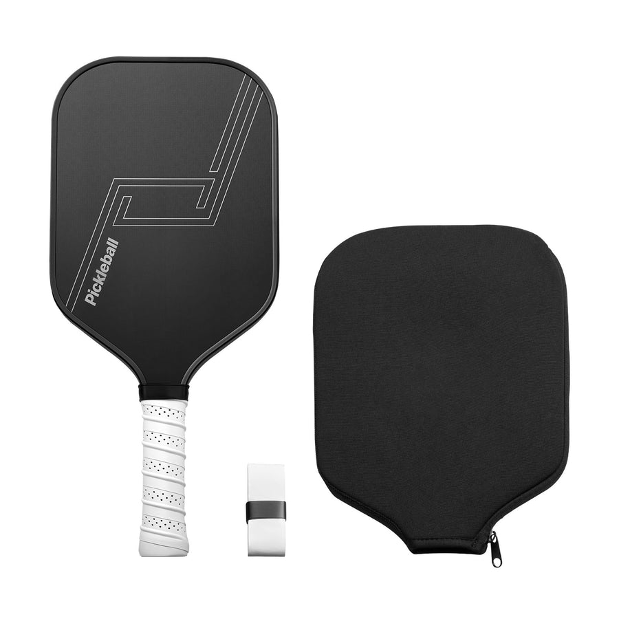 Pala De Pickleball VEVOR, Superficie De Fibra De Carbono T700 Y Núcleo De Panal, Pala Profesional Con Mayor Potencia, Control Y Efecto, Para Adultos, Hombres Y Mujeres, Color Negro