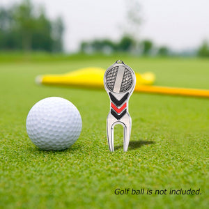 Metal Golf Divot Tool with Ball Marker