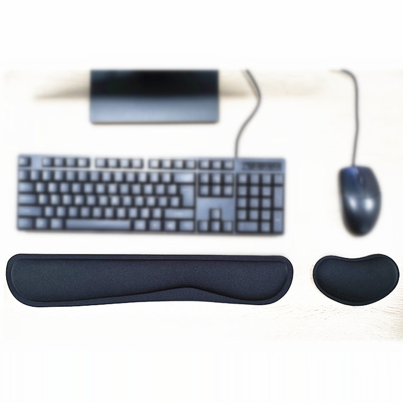 Memory Foam Keyboard Wrist Rest – Non-Slip Ergonomic Desk Pad