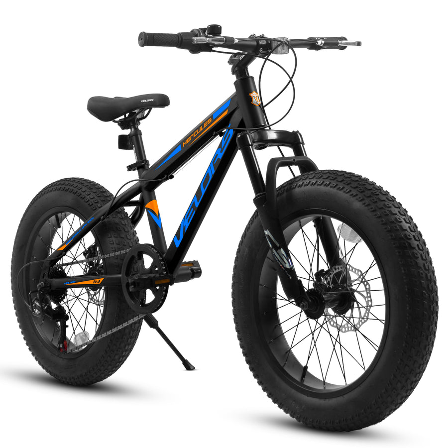 20" Fat Tire Kids Mountain Bike – 7-Speed Shimano, Dual Disc Brakes