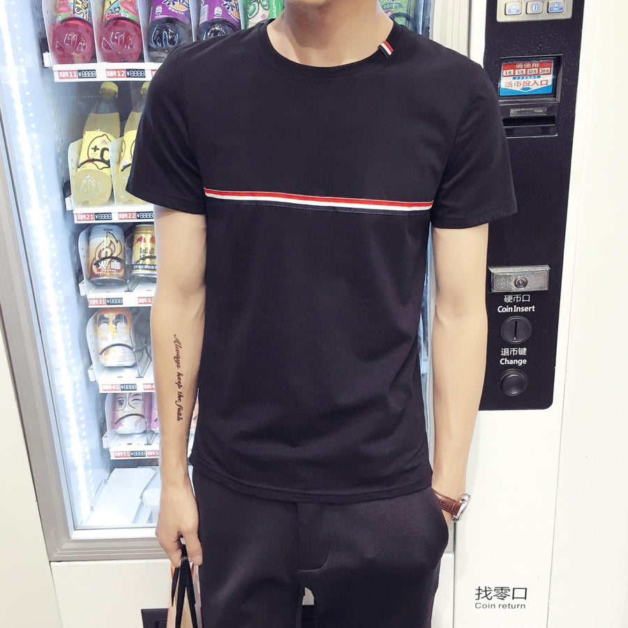 Men's Round Neck T-Shirt – Soft Milk Silk Fabric | 4 Colors, Sizes M–2XL