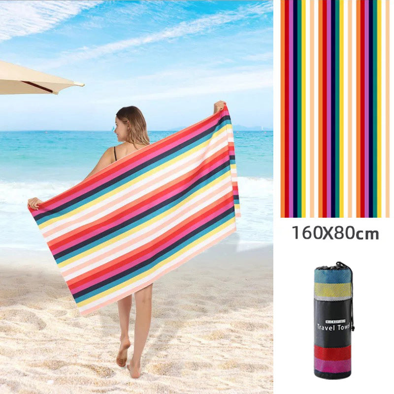 Printed Microfiber Beach Towel | Quick-Dry Double-Sided Towel in 29 Bold Designs