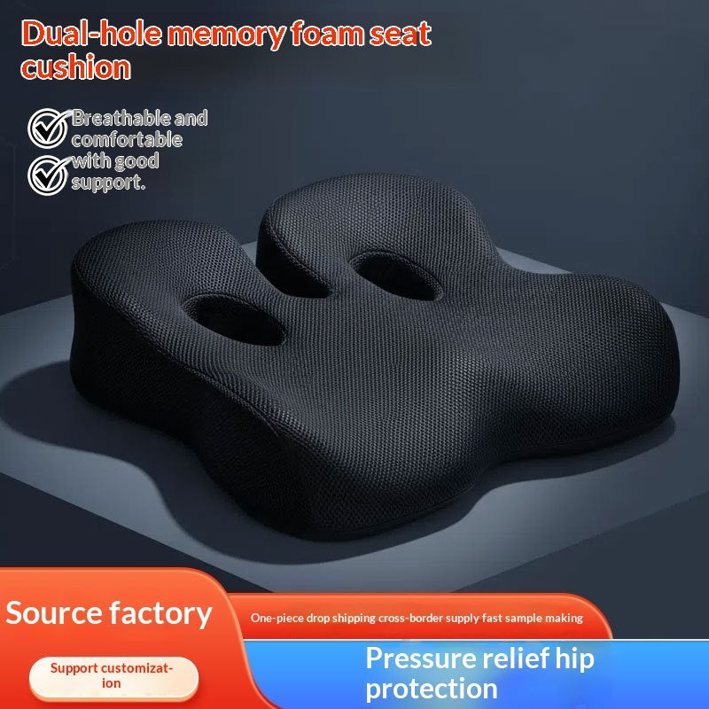 Memory Foam Seat Cushion for Office Chair – Ergonomic Coccyx Support