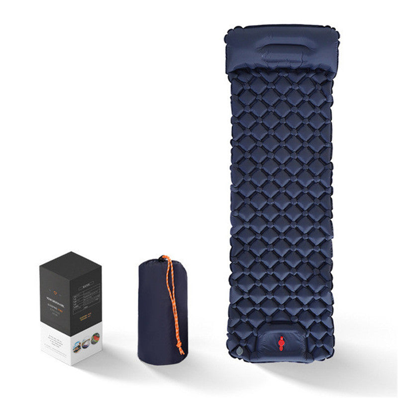 Ultralight Inflatable Camping Sleeping Pad with Built-In Pillow