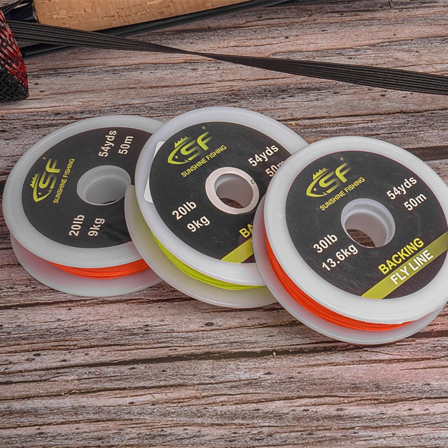 8-Strand Braided Fly Fishing Backing Line – 20lb & 30lb | 50m & 100m