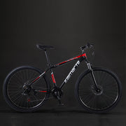 Full-Suspension Mountain Bike with Shock Absorption