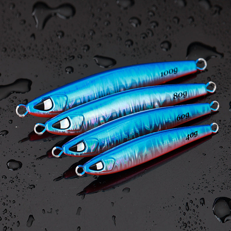 Long-Cast Metal Slice Jig – Saltwater Fishing Lure, 5 Colors, 4 Weights