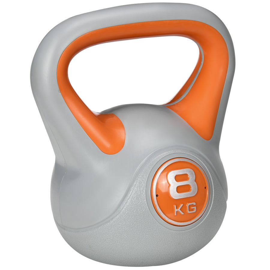 Home Gym Dumbbell Weight Set – Strength Training Equipment, Orange & Grey