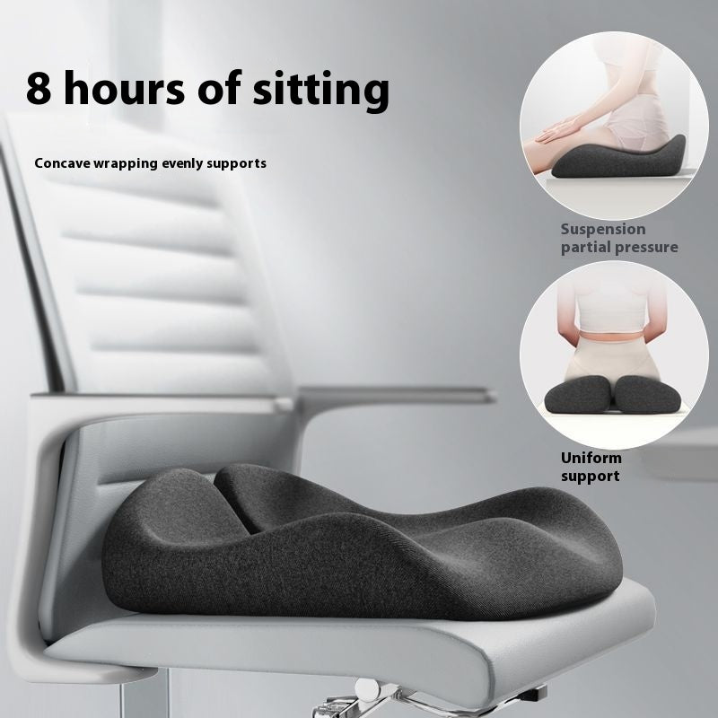 Ergonomic Seat Cushion for Office Chair – Memory Foam or Sponge, Ice Silk Cover