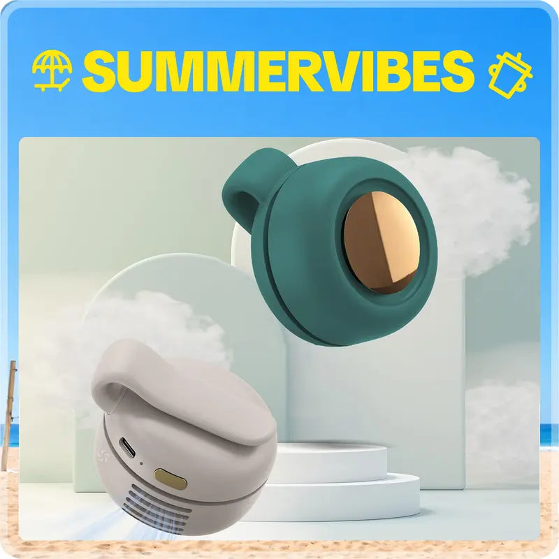 Portable Clip-On Personal Fan – 900mAh USB Rechargeable | 3-Speed | 6 Colors
