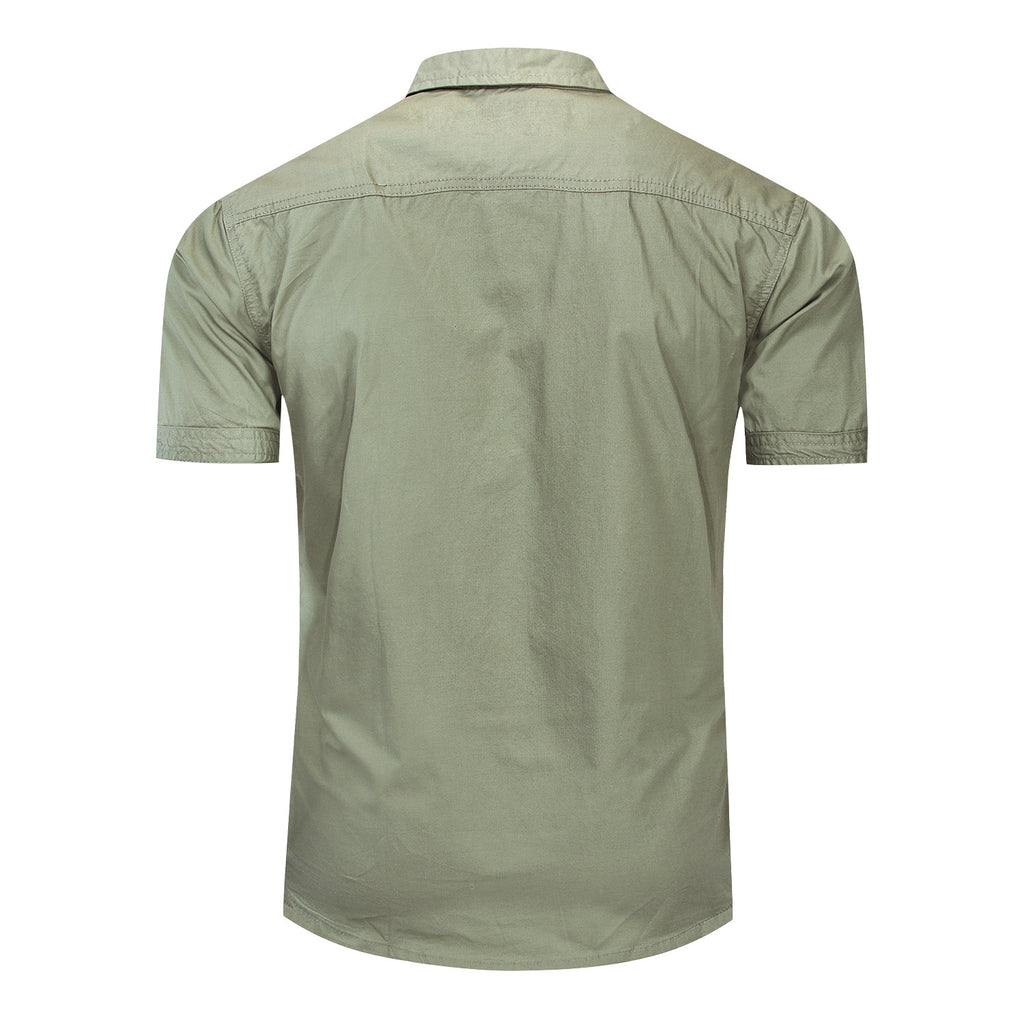 Short-sleeved Cotton Shirt