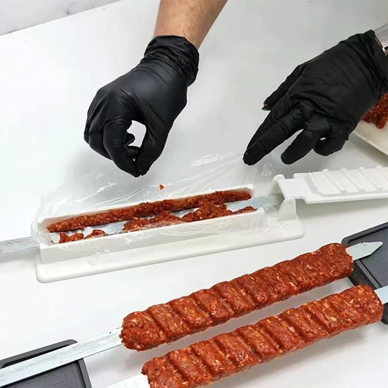 Portable BBQ Skewer & Kabob Maker for Outdoor Grilling