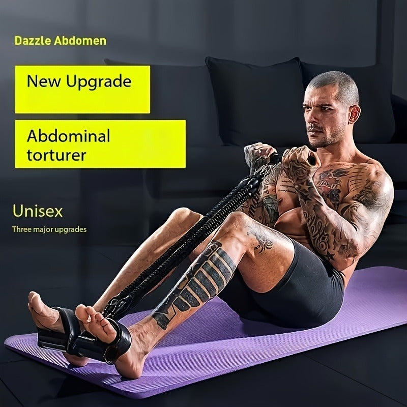 Adjustable Resistance Band Training System with Foot Pedals